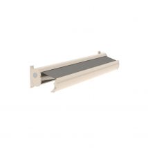 Optima Knikarmscherm - Aluminium - Ral9001 Taupe Doek D366 - Handbediend - 350x28x16.6cm