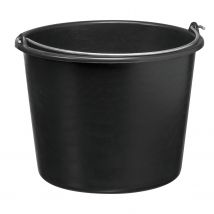 Varas Bouwemmer Met Metalen Handvat Zwart 11l