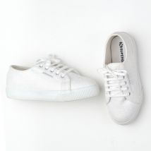 Tennis à scratch/ lacets blanc (neuf) - Superga - Blanc - fille & pointure 34 - Neuf