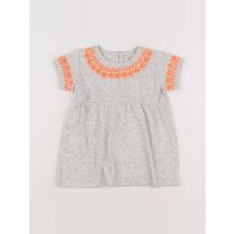 Robe gris - Bonnet à Pompon - Gris - fille & 12 mois - Seconde main