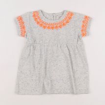Robe gris - Bonnet à Pompon - Gris - fille & 12 mois - Seconde main