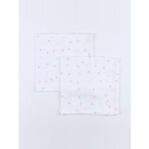 Lot de 2 langes Etoile Rose (neuf) - Gloop - Blanc - mixte & 50x50 - Neuf