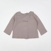Tee-shirt marron - Chloé - Marron - fille & 6 mois - Seconde main
