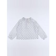 Blouse blanc, bleu (neuf) - Bandits à la crème - Blanc - fille & 8 ans - Neuf