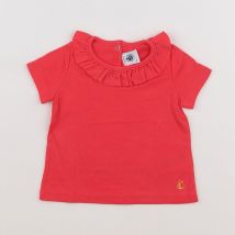 Tee-shirt rose - Petit Bateau - Rose - fille & 6 mois - Seconde main