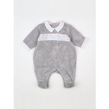 Pyjama velours gris, blanc - La Coqueta - Blanc - fille & 0 mois - Seconde main