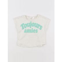 Tee-shirt beige, vert - Zara - Beige - fille & 18 mois à 2 ans - Seconde main