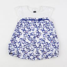 Robe blanc, bleu - Terre de marins - Blanc - fille & 12 mois - Seconde main