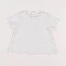 Tee-shirt blanc - Carrément Beau - Blanc - fille & 3 mois - Seconde main