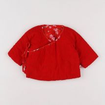 Veste rouge (état neuf) - Petit Pan - Rouge - fille & 0/3 mois - Neuf