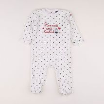 Pyjama velours blanc - Terre de marins - Blanc - fille & 18 mois - Seconde main