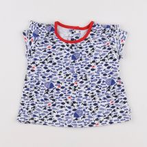 Tee-shirt blanc, bleu - Absorba - Blanc - fille & 3 mois - Neuf