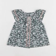 Blouse blanc vert - Petite Lucette - Blanc - fille & 12 mois - Neuf