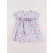 Robe bleu, rose - The little white company - Bleu - fille & 6/9 mois - Seconde main
