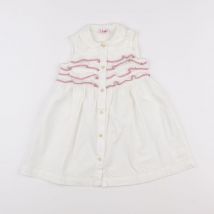 Robe blanc, rose - Il Gufo - Blanc - fille & 3 ans - Seconde main
