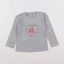 Tee-shirt gris - Vertbaudet - Gris - fille & 2 ans - Seconde main