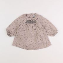 Robe beige, noir - Vertbaudet - Beige - fille & 18 mois - Seconde main