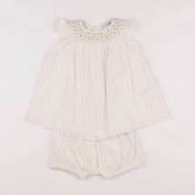 Robe beige - Vertbaudet - Beige - fille & 6 mois - Neuf