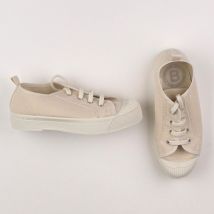 Tennis à scratch/ lacets beige - Bensimon - Beige - fille & pointure 33 - Neuf