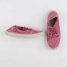 Tennis à scratch/ lacets rose - Cienta - Rose - fille & pointure 37 - Seconde main