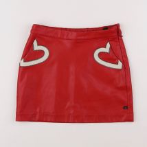 Jupe simili cuir rouge - IKKS - Rouge - fille & 8 ans - Seconde main