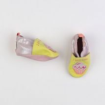 Chaussons jaune, argent - Robeez - Argent - fille & pointure 15/16/17 - Seconde main