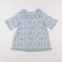 Blouse bleu - Bonnet à Pompon - Bleu - fille & 8 ans - Seconde main
