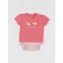 Body tee-shirt rose - Zippy - Rose - fille & 0/1 mois - Seconde main