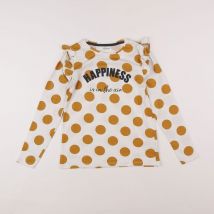 Tee-shirt blanc, jaune - Vertbaudet - Blanc - fille & 10 ans - Seconde main