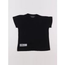 Tee-shirt imprimé au dos noir - Little Eleven Paris - Noir - fille & 4 ans - Seconde main