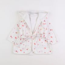 Peignoir blanc, rouge - Vertbaudet - Blanc - fille & 2 ans - Seconde main