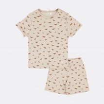 Pyjama 2 pièces court Babbling birds - Trixie - Rose - fille & 2 ans - Neuf