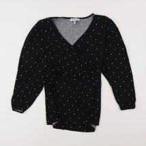 Tee-shirt grossesse, allaitement noir - Envie de fraise - Noir - femme & 34 à 36 - Seconde main