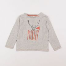 Tee-shirt gris - Galeries Lafayette - Gris - garçon & 3 ans - Seconde main