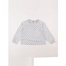 Blouse blanc, bleu - Bandits à la crème - Blanc - fille & 6 ans - Seconde main