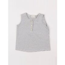 Débardeur blanc, gris - Bean's barcelona - Blanc - mixte & 12/18 mois - Seconde main