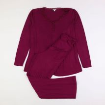 Pyjama grossesse coton violet - Vertbaudet - Violet - femme & 34 à 36 - Seconde main