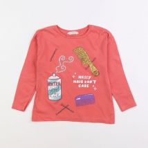 Tee-shirt rose - Mango - Rose - fille & 4/5 ans - Seconde main
