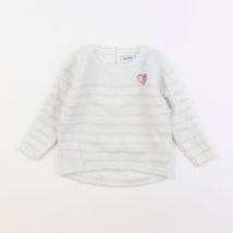 Pull blanc - Okaidi - Blanc - fille & 2 ans - Seconde main