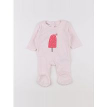 Pyjama coton rose - Vertbaudet - Rose - fille & 1 mois - Seconde main