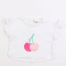 Tee-shirt blanc - Tape à l'oeil - Blanc - fille & 6 mois - Seconde main