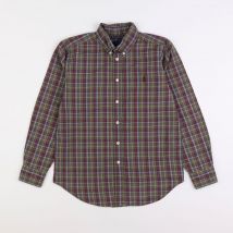 Chemise vert, rouge - Ralph Lauren - Rouge - garçon & 10/12 ans - Seconde main