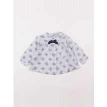 Blouse blanc, bleu - Natalys - Blanc - fille & 6 mois - Seconde main