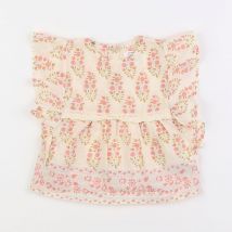 Blouse beige, rose - Bonheur du jour - Beige - fille & 3 mois - Seconde main