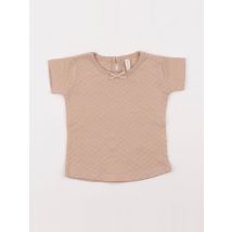 Tee-shirt beige - Quincy Mae - Beige - fille & 3/6 mois - Seconde main