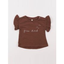 Tee-shirt marron - Rylee + Cru - Marron - fille & 0/3 mois - Seconde main