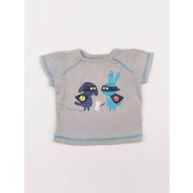 Tee-shirt gris - La queue du chat - Gris - garçon & 3 mois - Seconde main