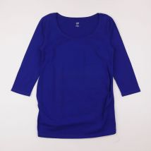 Tee-shirt grossesse bleu - H&M - Bleu - femme & m - Seconde main