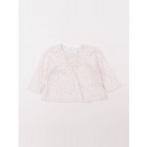 Tee-shirt blanc, rose - The little white company - Blanc - fille & 0 mois - Seconde main