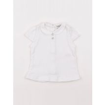 Tee-shirt blanc - Natalys - Blanc - fille & 9 mois - Seconde main